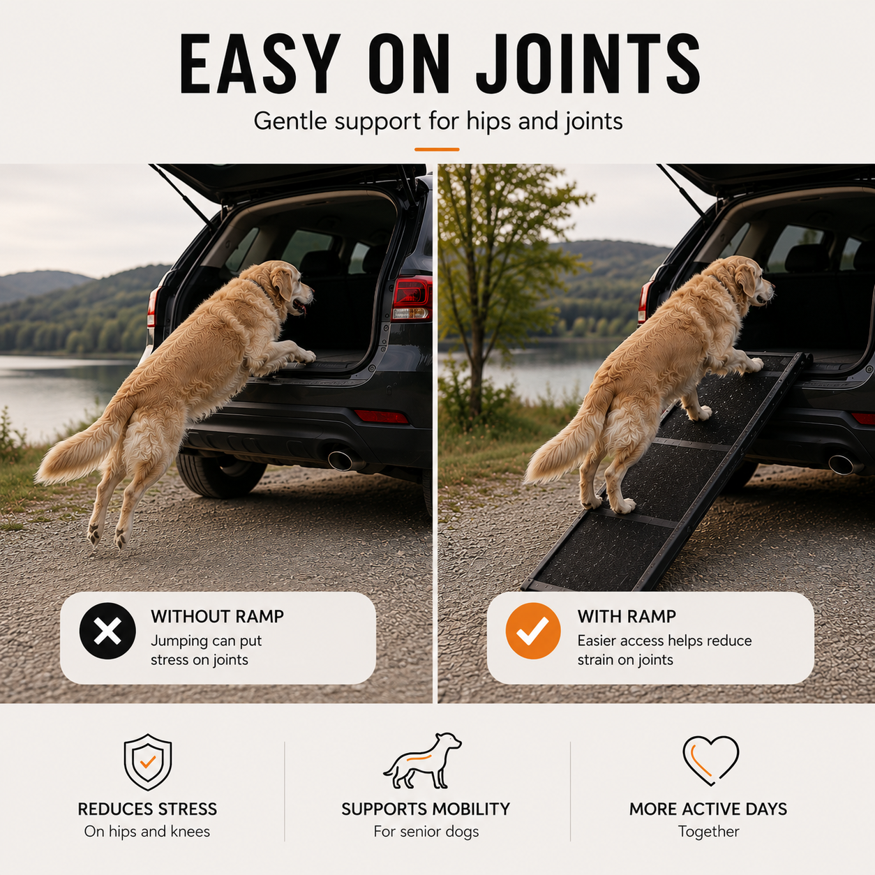 Folding Dog Vehicle Ramp