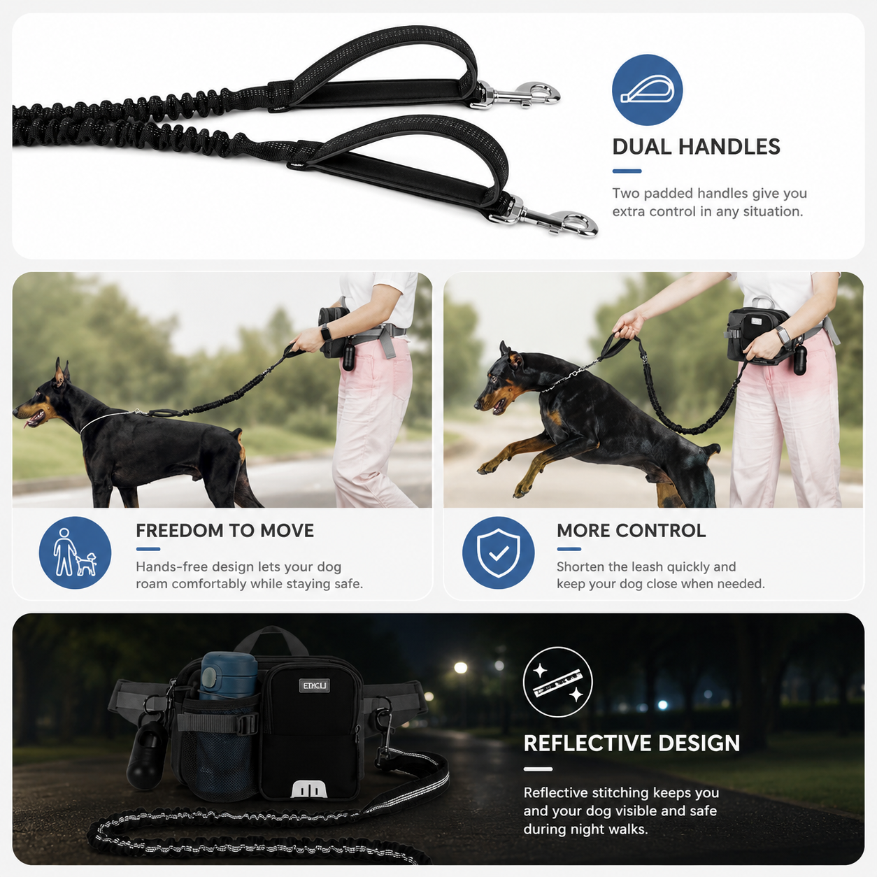 Hands-Free Dog Walking Belt