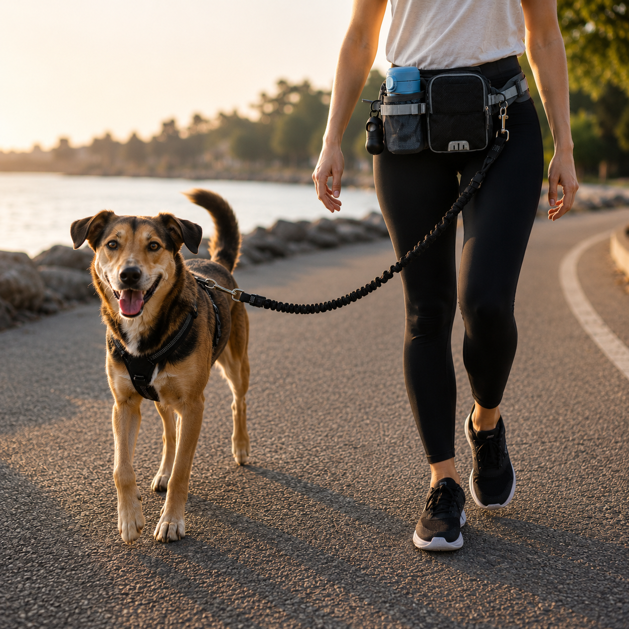 Hands-Free Dog Walking Belt