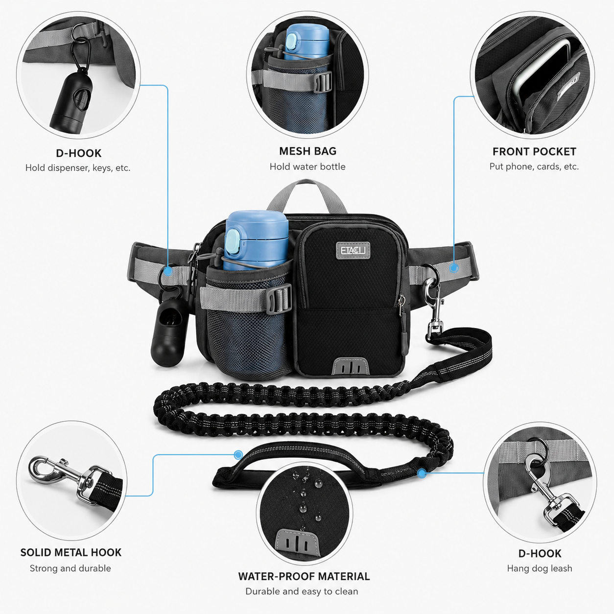 Hands-Free Dog Walking Belt