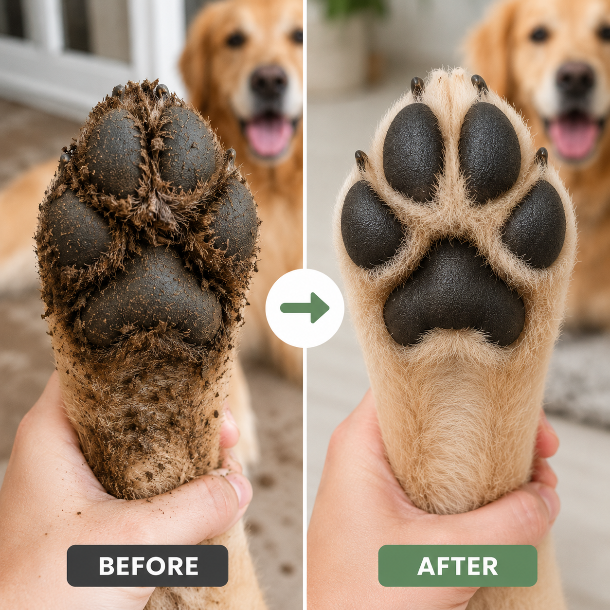 Dog Paw Cleaner Paw Washers for Dog, Pet Foot Cleaner Paw Cleaner for Dog Large, Dog Essentials Dog Paw Washer Muddy Paw Cleaner, Dog Walking Accessories Portable Dog Shower Paw Cleaner(Green)